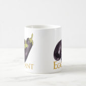 Auberginen-Aubergine Kaffeetasse (Mittel)