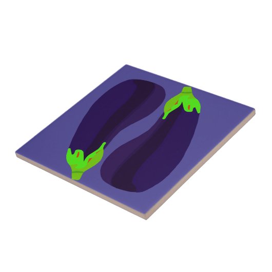 Auberginen Fliese (Seite)