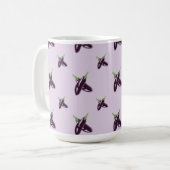 Auberginen Kaffeetasse (Vorderseite Links)