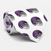 Auberginen-lila Fußball-Sturzhelm-Krawatte Krawatte (Gerollt)