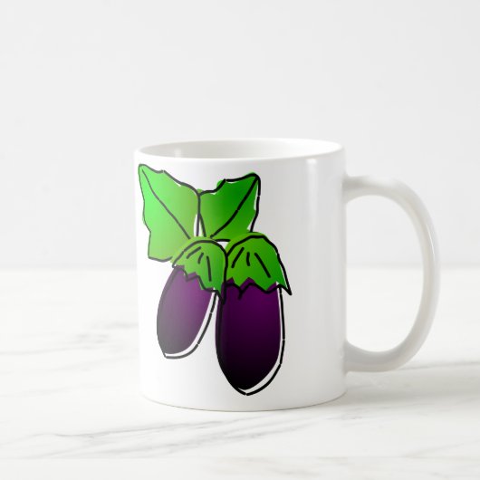 Auberginen-Schale Kaffeetasse (Rechts)