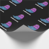 Auberjeans Funny Eggplant Pun Dark BG Geschenkpapier (Ecke)