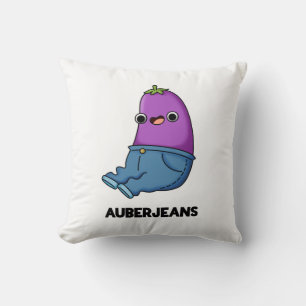 Auberjeans Funny Eggplant Pun Kissen