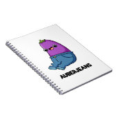 Auberjeans Funny Eggplant Pun Notizblock (Rechte Seite)