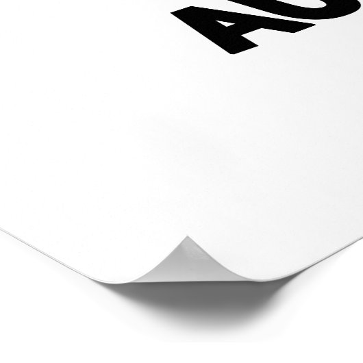 Auberjeans Funny Veggie Eggplant Pun Poster (Ecke)