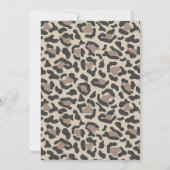 AUBREE Bohemisch Leopard Print Baby Dusche Einladung (Rückseite)