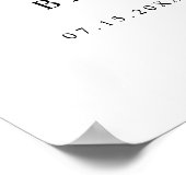 AUBREE Boho Leopard Print Brautparty Willkommen Poster (Ecke)