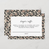 Aubree - Jungle Safari Animal Print Raffle Einladung (Vorne/Hinten)