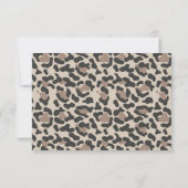 Aubree - Leopard Print Baby Books for Baby Insert Einladung (Rückseite)