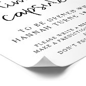 AUBREE Leopard Print Baby Dusche Time Kapselunters Poster (Ecke)