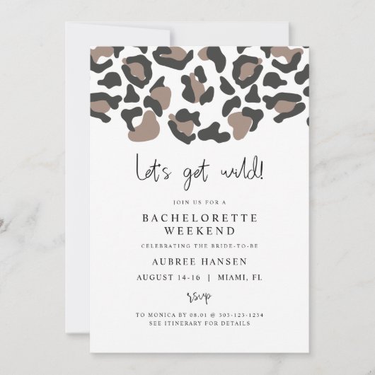 AUBREE Leopard Print Wild Bachelorette Route (Vorderseite)