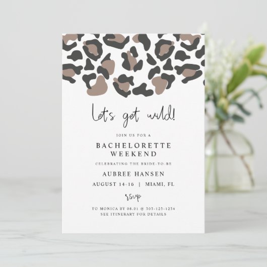 AUBREE Leopard Print Wild Bachelorette Route (Stehend Vorderseite)