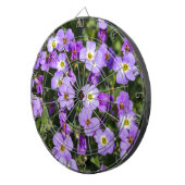 Aubretia im Hintergrund Dartscheibe (Vorderseite rechts)