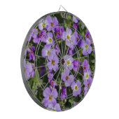 Aubretia im Hintergrund Dartscheibe (Vorderseite Links)