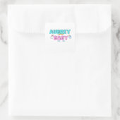 Aubrey Baby Quadratischer Aufkleber (Tasche)