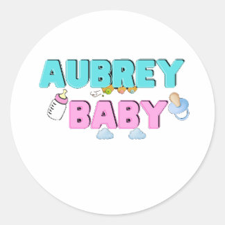 Aubrey Baby Runder Aufkleber