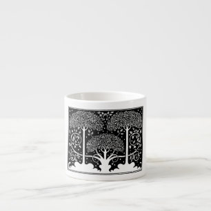 Aubrey Beardsley Art Nouveau Baum Muster Druck Espressotasse