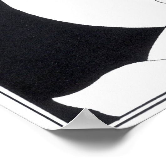 Aubrey Beardsley - Black Cat Poster (Ecke)