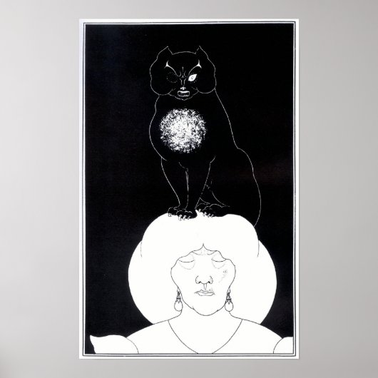 Aubrey Beardsley - Black Cat Poster (Vorne)