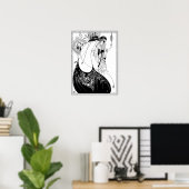 Aubrey Beardsley - Das Pfauenrock Poster (Heimbüro)