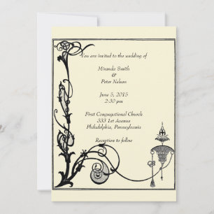 Aubrey Beardsley Design Einladung