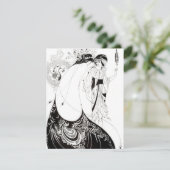 Aubrey Beardsley Einladungen zum Pfauenrock (Stehend Vorderseite)