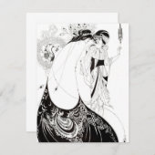 Aubrey Beardsley Einladungen zum Pfauenrock (Vorne/Hinten)