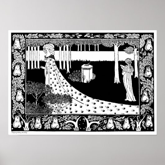 Aubrey Beardsley Illustration Poster (Vorne)