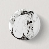 Aubrey Beardsley - Knopfdruck Button (Vorderseite)