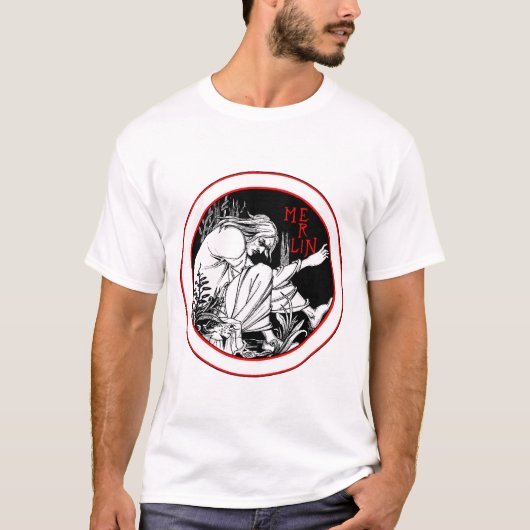 Aubrey Beardsley Merlin T-Shirt (Vorderseite)