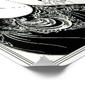 Aubrey Beardsley Peacock Skirt Poster (Ecke)