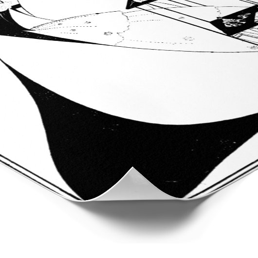 Aubrey Beardsley Salome Illustration Poster (Ecke)