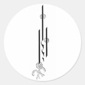 Aubrey Beardsley Sticker (Vorderseite)