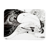 Aubrey Beardsley The Peacock Skirt Magnet (Horizontal)
