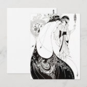 Aubrey Beardsley The Peacock Skirt Postcard Postkarte (Vorne/Hinten)