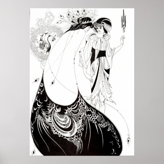 Aubrey Beardsley The Peacock Skirt Poster (Vorne)