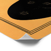 Aubrey Beardsley zeichnend aus Salome Poster (Ecke)