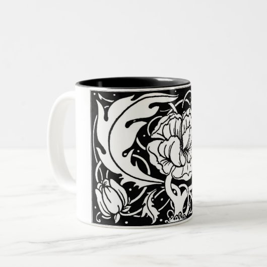 AUBREY BEARDSLEY ZWEIFARBIGE TASSE (Vorderseite Links)