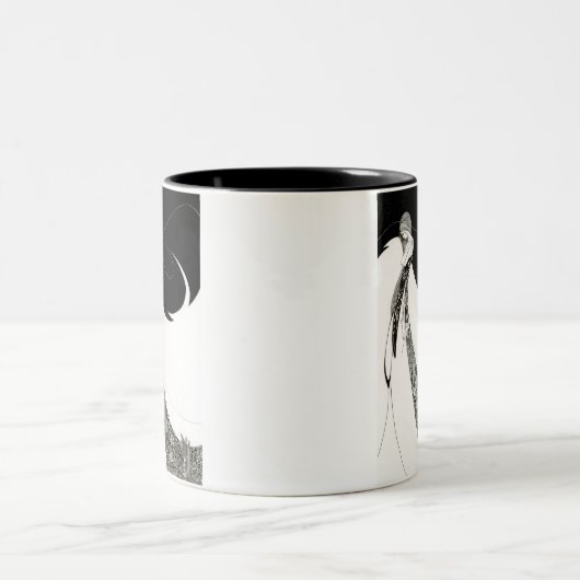 AUBREY BEARDSLEY ZWEIFARBIGE TASSE (Mittel)