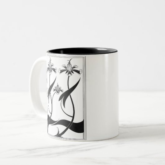 AUBREY BEARDSLEY ZWEIFARBIGE TASSE (Vorderseite Links)
