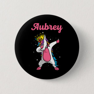 Aubrey Gift Name Personalisiert Geburtstag Dabbing Button