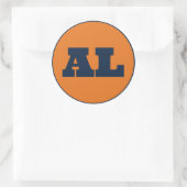 Auburn (AL) - Orange x Blue Runder Aufkleber (Tasche)