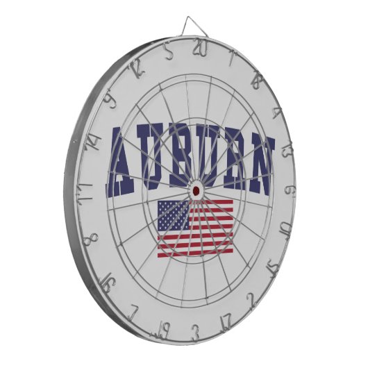 Auburn AL US Flag Dartscheibe (Vorderseite Links)