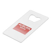 Auburn Alabama Geldbeutel Flaschenöffner (Vorderseite Schrägansicht)