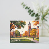 Auburn Alabama Postkarte (Stehend Vorderseite)