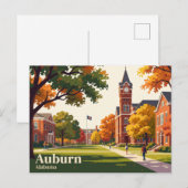 Auburn Alabama Postkarte (Vorne/Hinten)