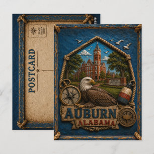 Auburn Alabama Postkarte Vintage Reise