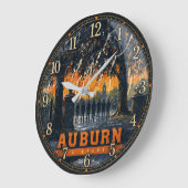 Auburn Alabama Sunset Große Wanduhr (Winkel)