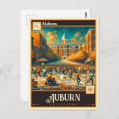 Auburn, Alabama | VINTAG Postkarte (Vorne/Hinten)
