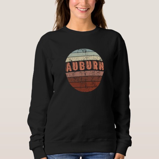 Auburn Alabama Waikiki Beach Sunset 4 Distressed Sweatshirt (Vorderseite)